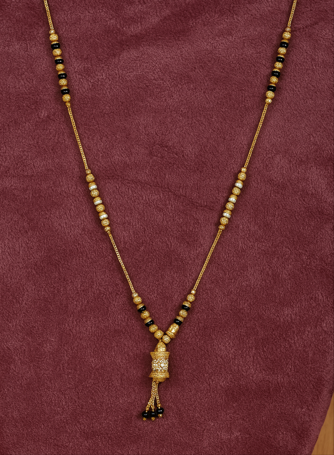Dual Bead Gold Mangalsutra