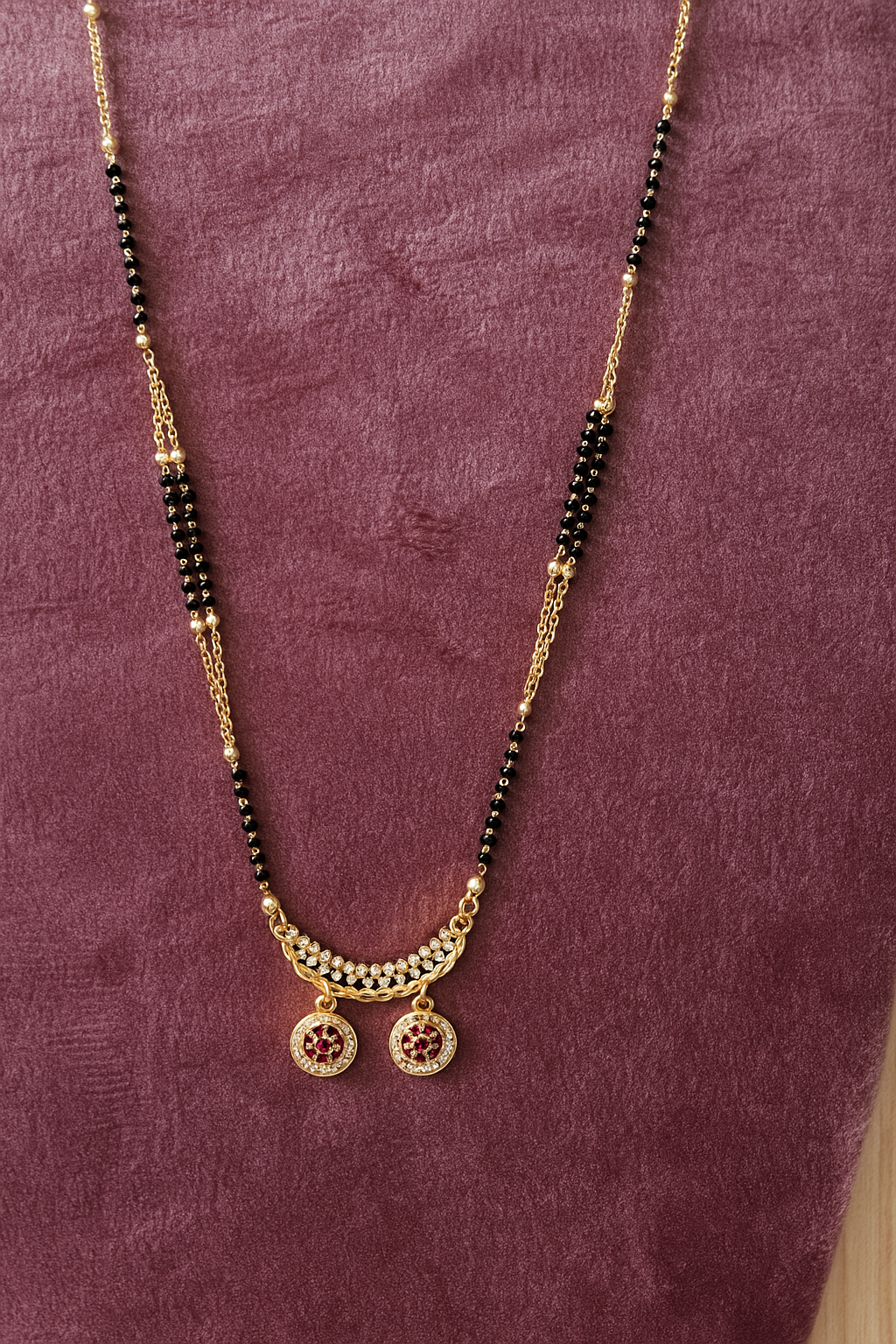 Ruby Dangle Mangalsutra