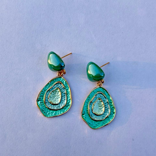 Aqua Drop Earrings