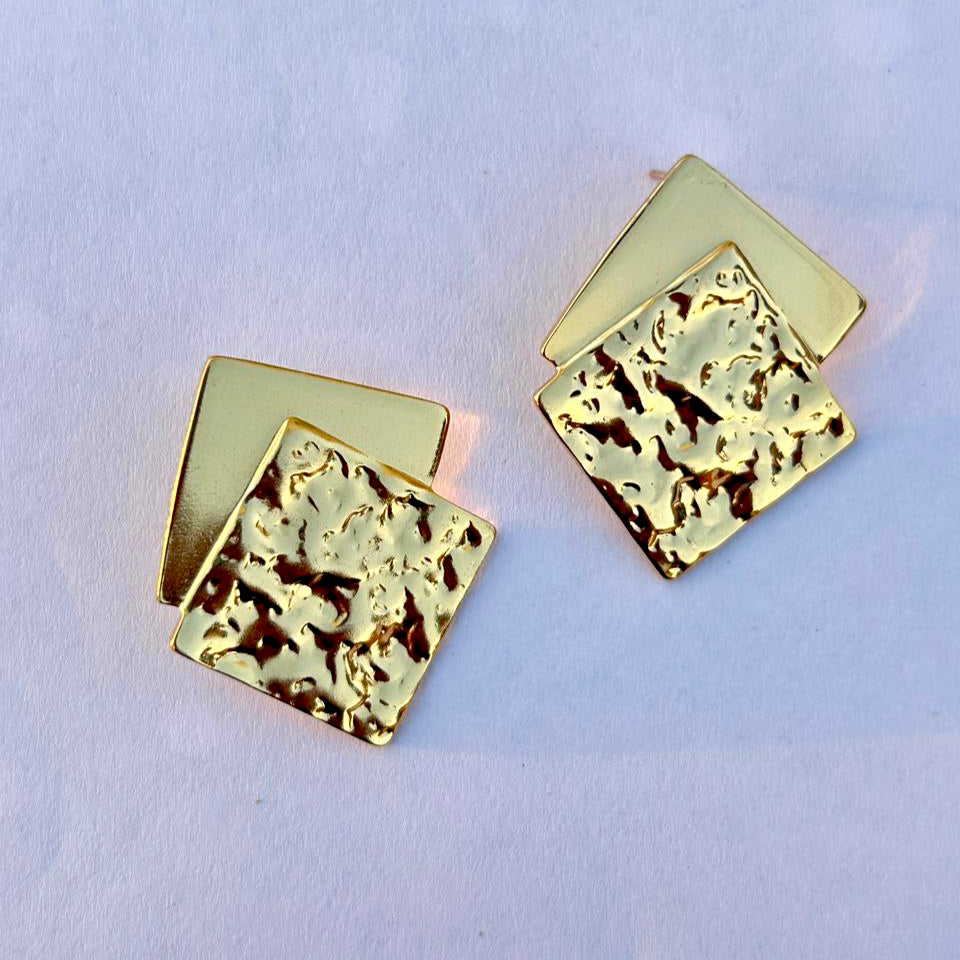 Textured Square Studs