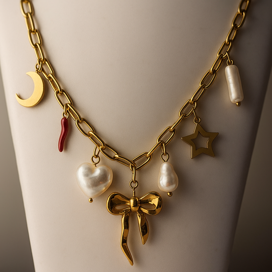 Charm Bow Necklace