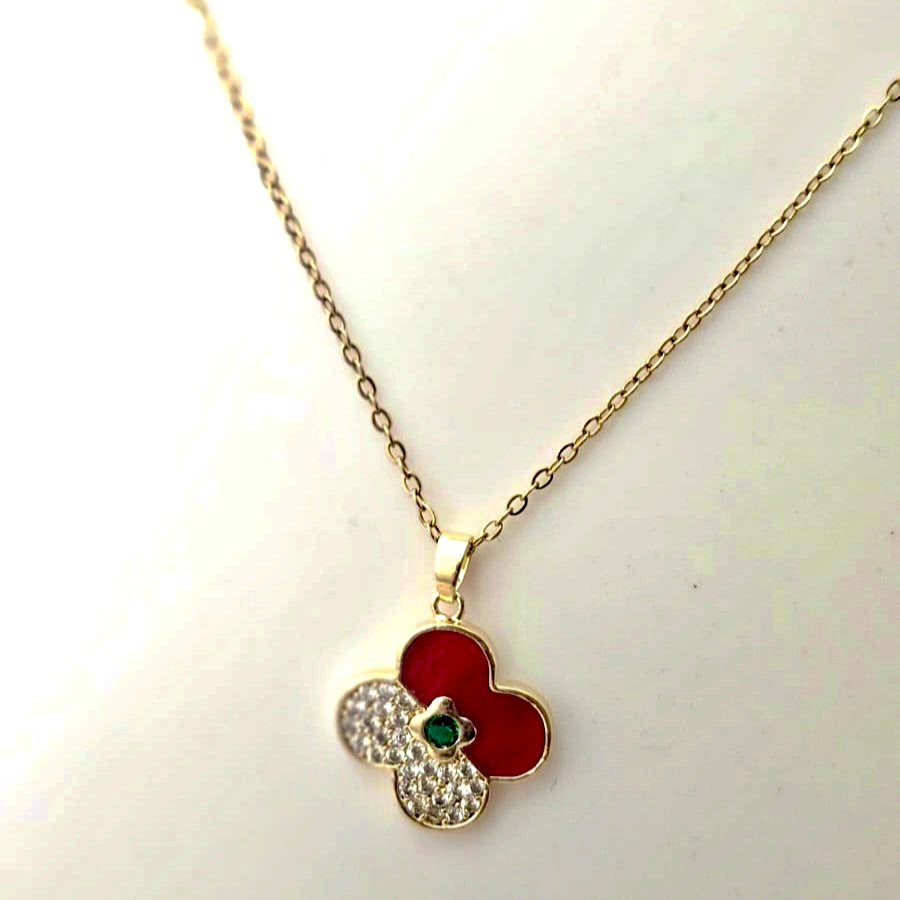 Floral Pendant Necklace