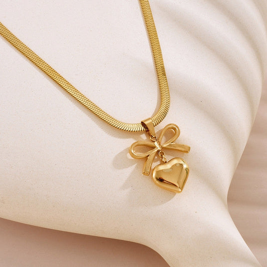 HeartBow Necklace