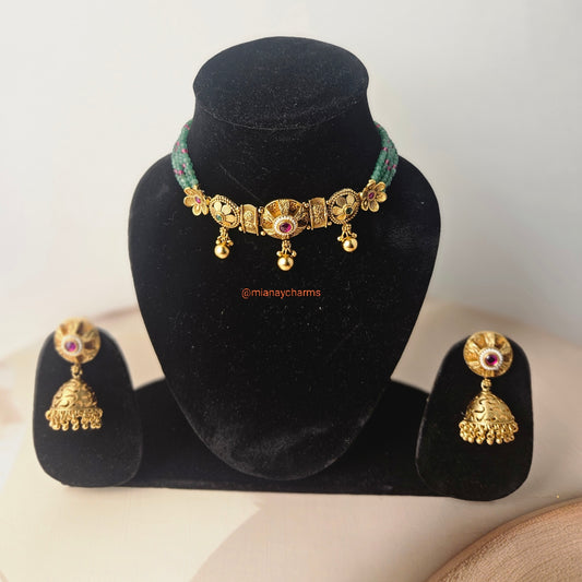Antique Gold Choker Set