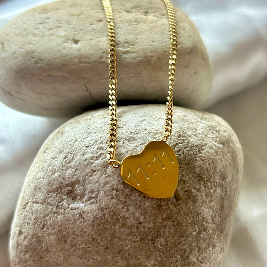 11:11 Heart Necklace
