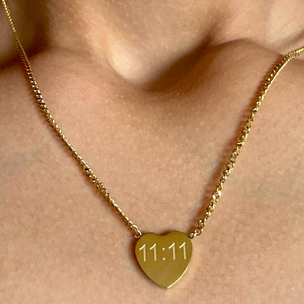 11:11 Heart Necklace