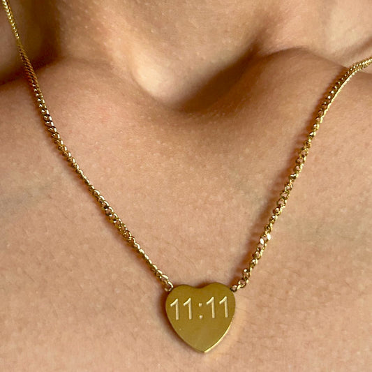 11:11 Heart Necklace