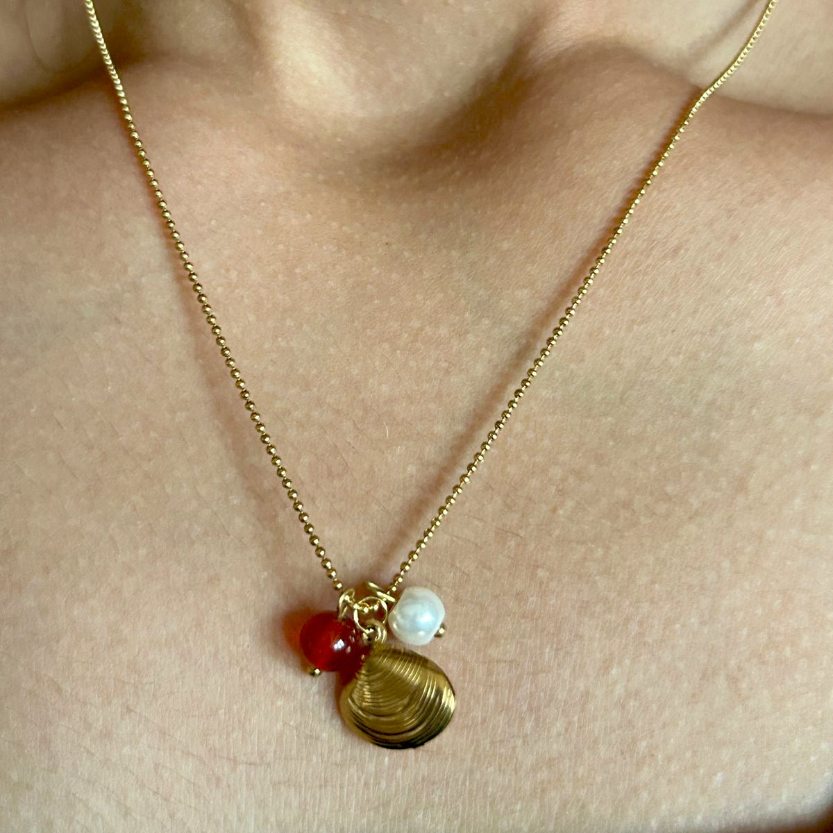Seashell Charm Necklace